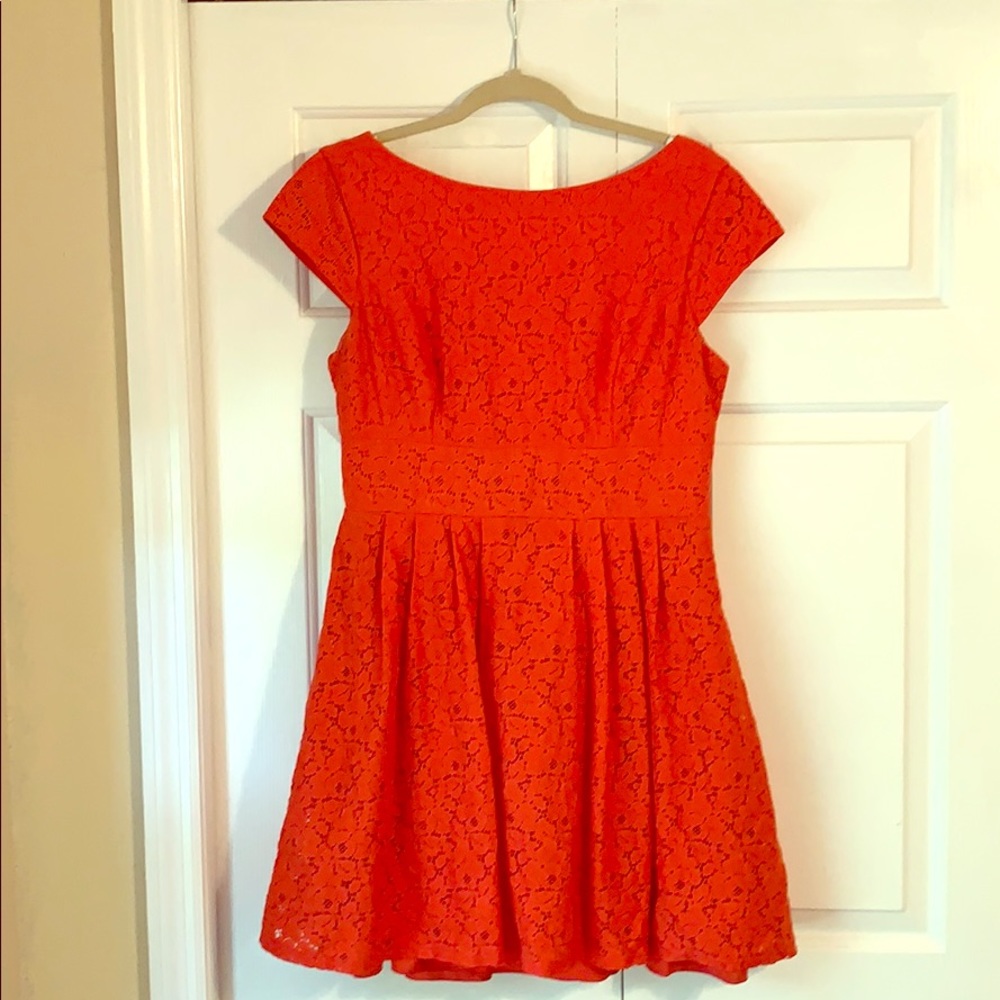 Orange Floral dress